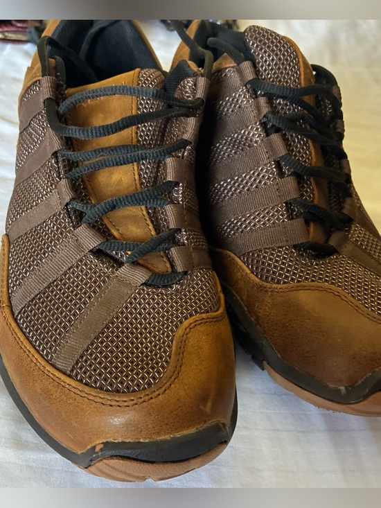 KURU-Men’s Chicane Trail Walking Shoes Sz 11.5W Rich Brown Leather Mesh Hiking main image 11